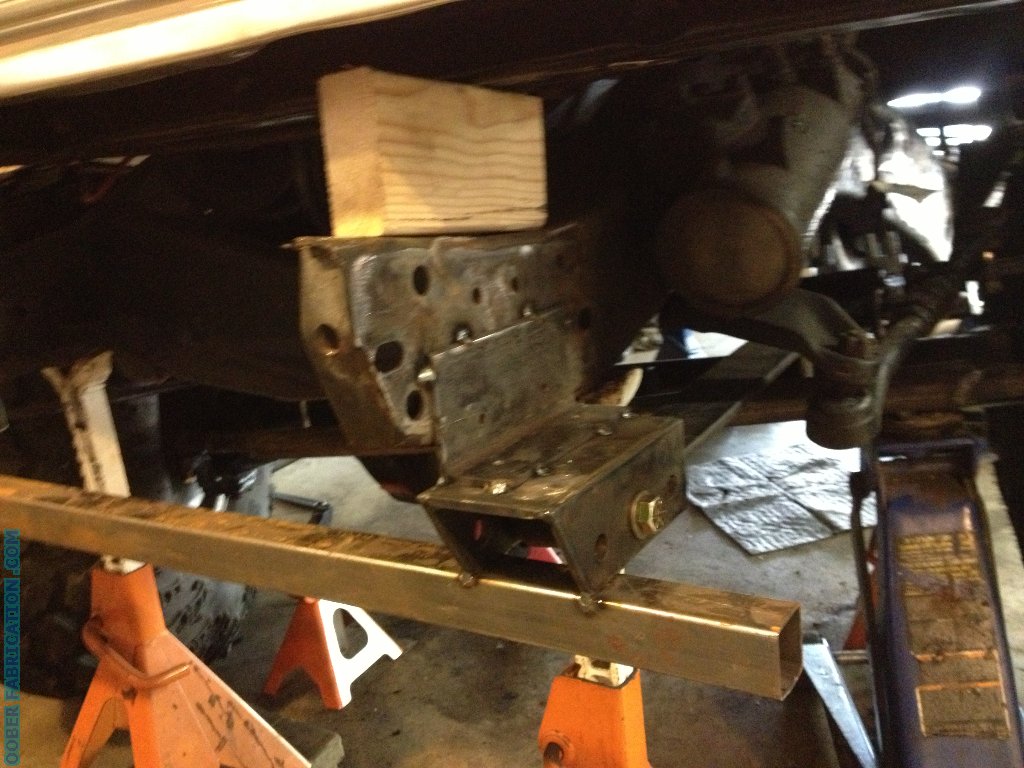 Ol’ Blue ’71 Chevy New front suspension with leaf spring sliders