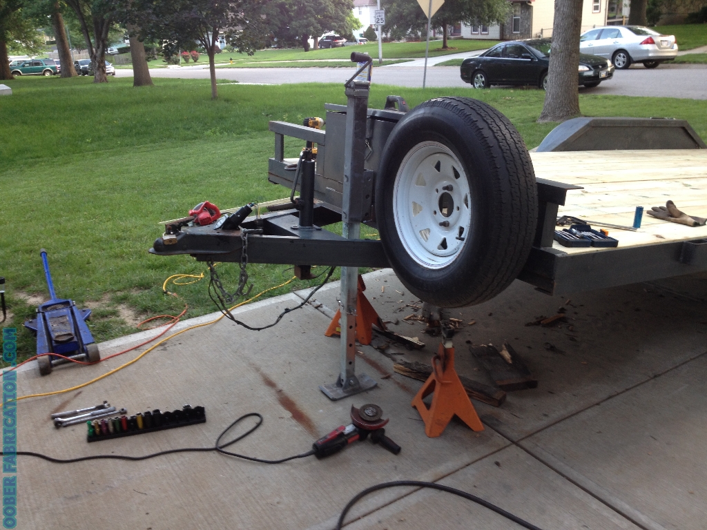 How to Replace Wood Deck on Flatbed Trailer DIY METAL FABRICATION
